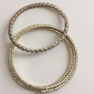 Vintage Jewelry - 2pcs Vintage Rhinestone Bling Bling Bracelets Vintage Jewelry - 2pcs Vintage Rhinestone Bling Bling Bracelets